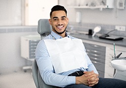 Man smiling after cosmetic dentistry in Green Hills
