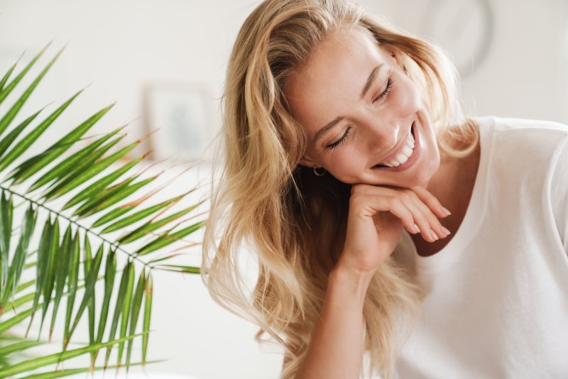 Young woman smiling