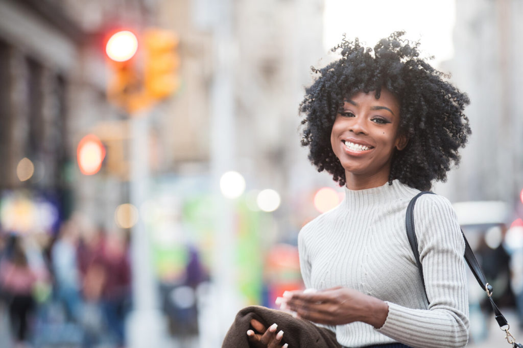 woman with nice smile in Nashville thanks to cosmetic dentistry